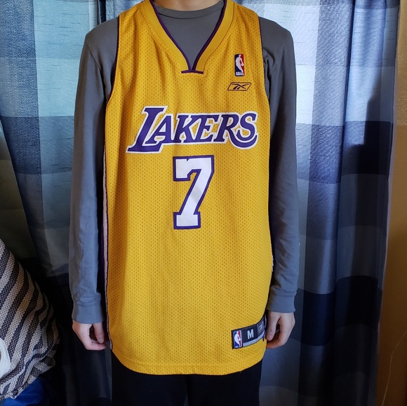 Lamar Odom Lakers 7 Jersey - Reebok - extra long Lamar Odom Lakers 7 Jersey - Reebok - extra long